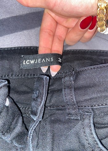 26 Beden siyah Renk Siyah Denim Kadın Jean Pantolon
