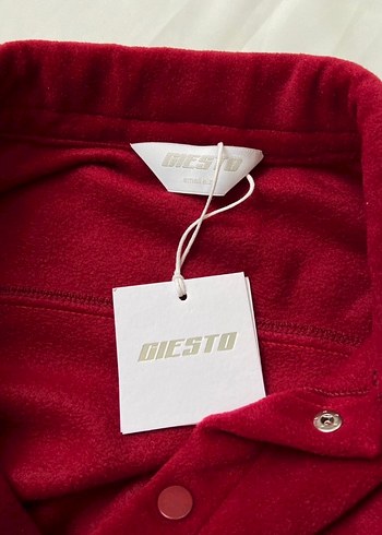 Kırmızı Düğmeli  Erkek Polar Gömlek - Görsel 2