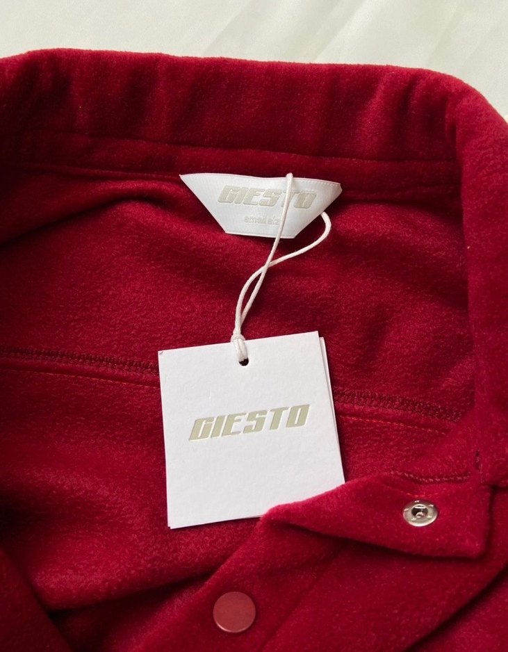 Kırmızı Düğmeli  Erkek Polar Gömlek - Görsel 2