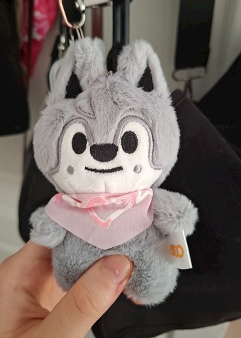 Gri Peluş Oyuncak Anahtarlık SKZOO