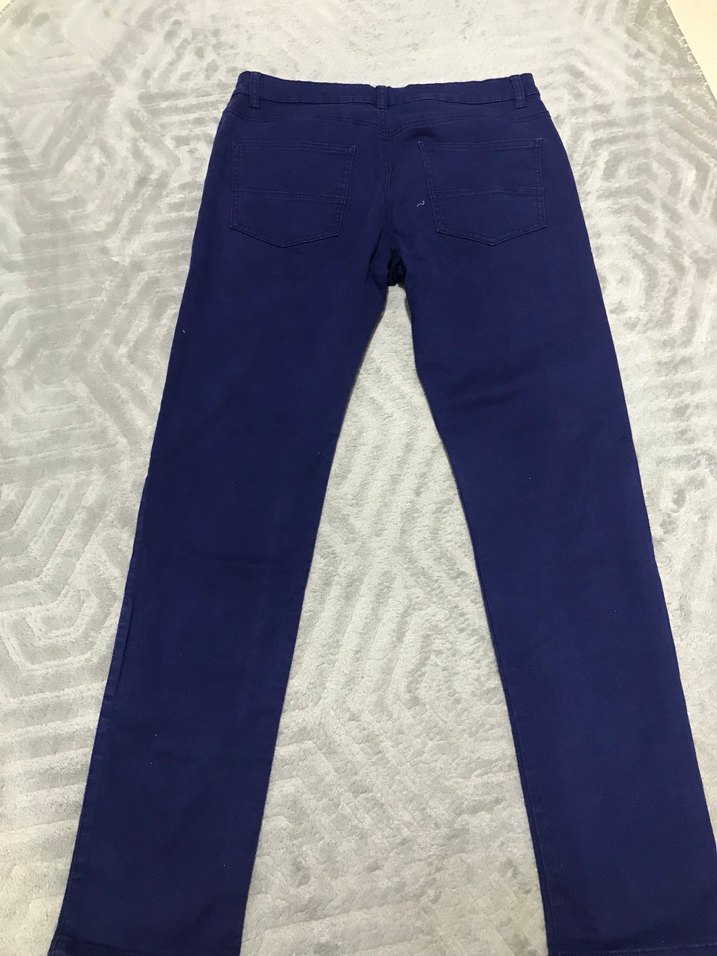 Erkek Lacivert Normal Paça Denim Pantolon - Görsel 2