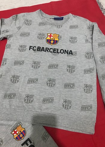 LC Waikiki FC Barcelona Gri Erkek çocuk Eşofman Takımı