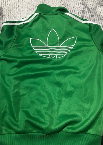 Erkek Yeşil Adidas Fermuarlı Spor Ceket - Görsel 2