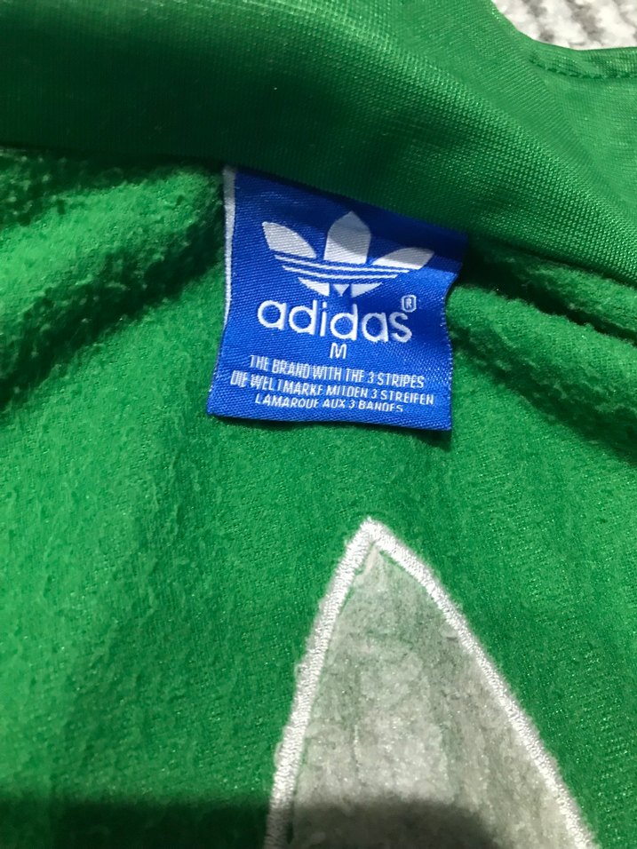 Erkek Yeşil Adidas Fermuarlı Spor Ceket - Görsel 4