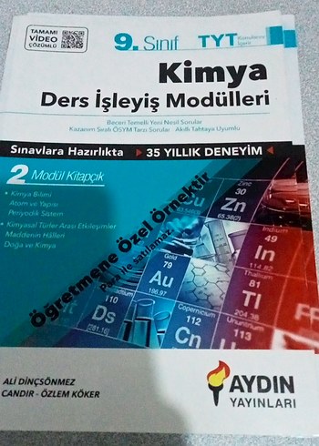 9. Sınıf TYT Kimya Ders İşleyiş Modülleri