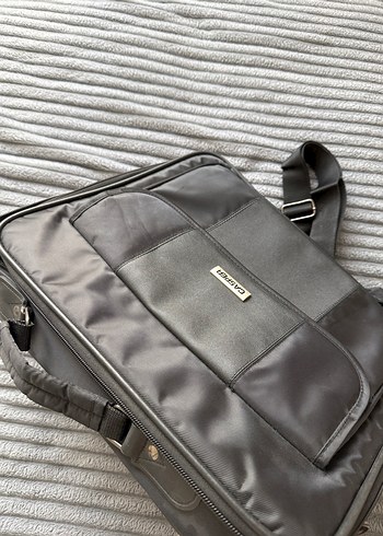 Kadın Siyah Deri Laptop Çantası - Görsel 8