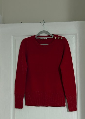 Kırmızı Kadın Kazak - Görsel 4