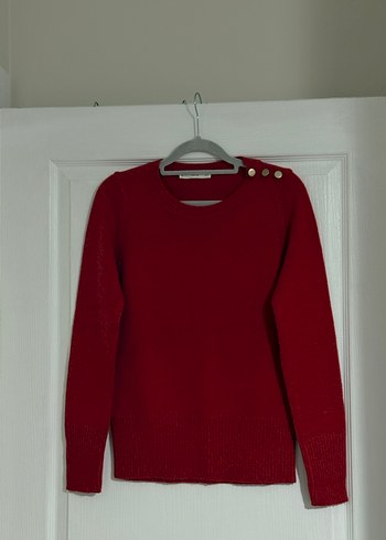 Kırmızı Kadın Kazak - Görsel 2