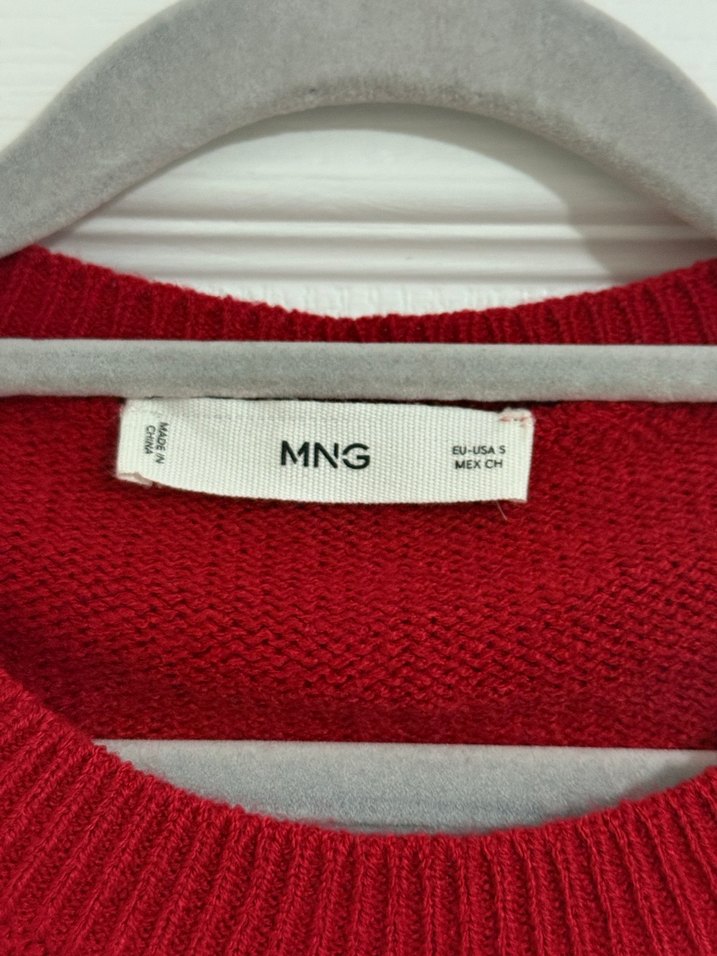 Kırmızı Kadın Kazak - Görsel 5