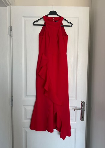 Kırmızı Abiye Elbise - Görsel 2