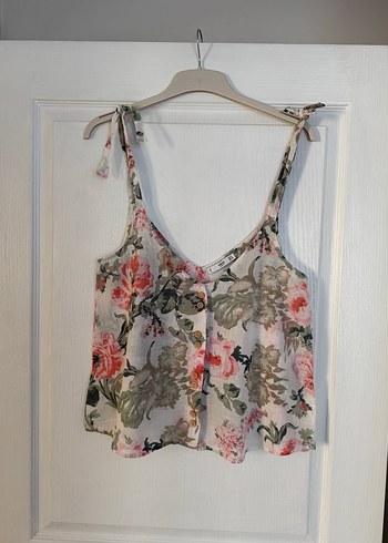 Mango Çiçek Desenli Bağcıklı Bluz - Görsel 5