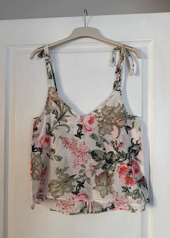 Mango Çiçek Desenli Bağcıklı Bluz - Görsel 4