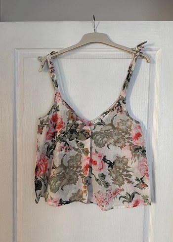 Mango Çiçek Desenli Bağcıklı Bluz - Görsel 9