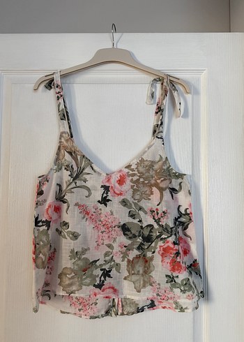 Mango Çiçek Desenli Bağcıklı Bluz - Görsel 6