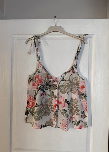 Mango Çiçek Desenli Bağcıklı Bluz - Görsel 7