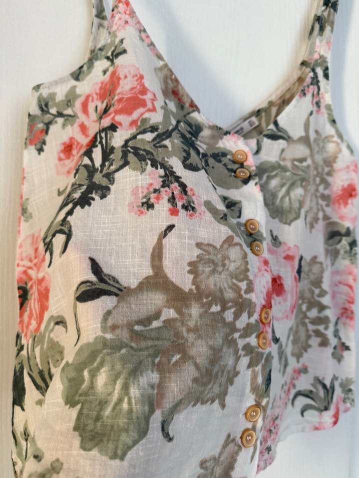 Mango Çiçek Desenli Bağcıklı Bluz - Görsel 3