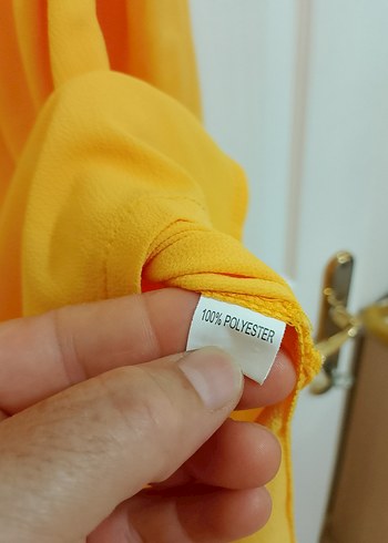 Diğer Boncuk İşlemeli Sarı Bohem Tunik