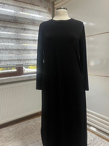 Tesettür Penye yaldızlı elbise