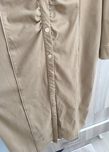 Zara Zara süet midi elbise 