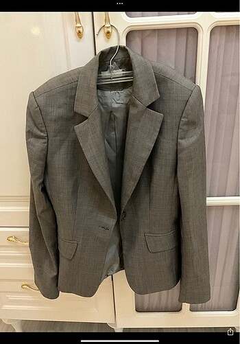 Açık gri blazer ceket 