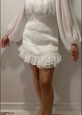 Deepatelier Beyaz Elbise - Görsel 2