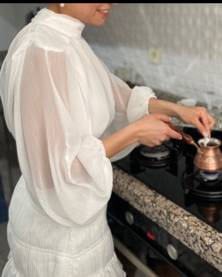 Deepatelier Beyaz Elbise - Görsel 3