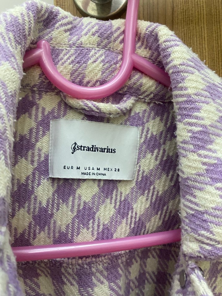 Düğmeli Mor Mini Uzun Kollu Gömlek - Görsel 3