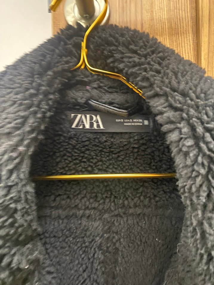 Siyah Süet Kürklü Biker Ceket - Görsel 2