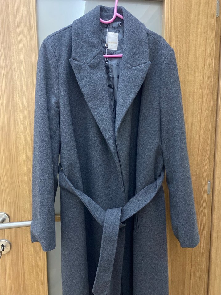 Antrasit Uzun Kemerli Kaban - Görsel 2