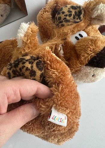 27 Beden kahverengi Renk Kahverengi Leopar Desenli Peluş Erkek Ev Terliği