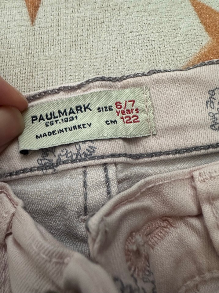 Kız Çocuk Gri Bağcıklı Bol Kesim Denim Pantolon - Görsel 3