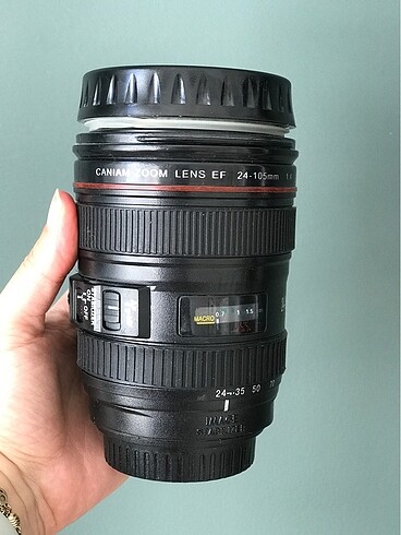 Termos bardak/ kalemlik / dekoratif eşya fotoğraf makinesi lensi