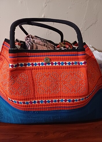 Etnik desenli çanta  - Görsel 3