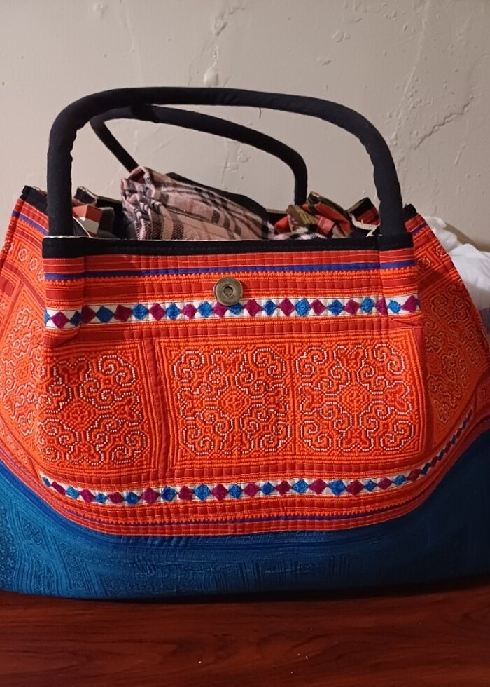 Etnik desenli çanta  - Görsel 3