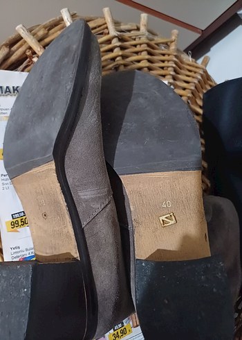 Kahverengi Süet Kadın Botları Tokalı - Görsel 4