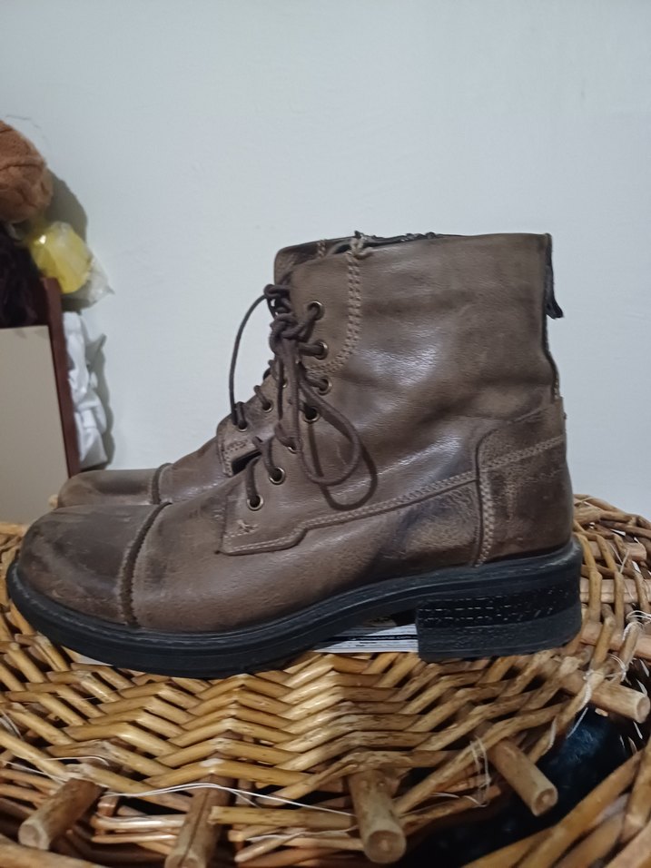 Kahverengi Deri Erkek Botlar - Görsel 2