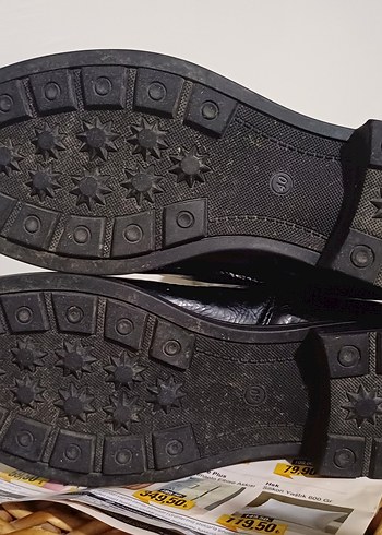 Kadın Siyah Deri Dizüstü Botlar Tokalı - Görsel 4