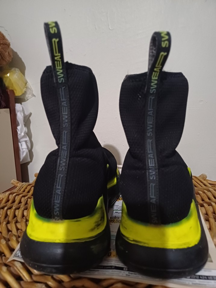 Sarı Yılan Desenli Kadın Spor Ayakkabı - Görsel 3