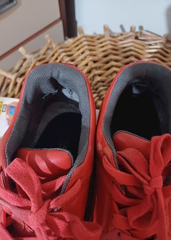 Kırmızı Bağcıklı Kadın Spor Ayakkabı - Görsel 6