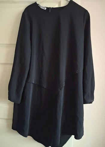 siyah 50 beden kadın tunik - Görsel 3