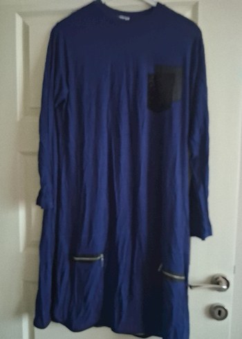 lacivert penye bayan tunik - Görsel 4