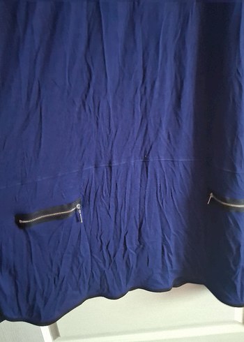 lacivert penye bayan tunik - Görsel 3