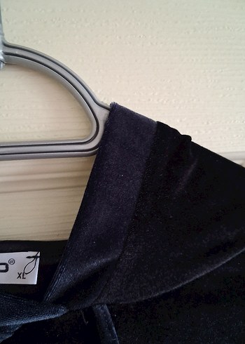 Uzun Kollu Siyah Kapüşonlu Gotik Tunik - Görsel 4