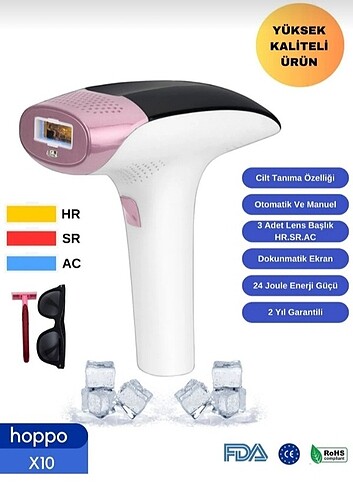 Hoppo 10x IPL buz lazer epilasyon cihazı 