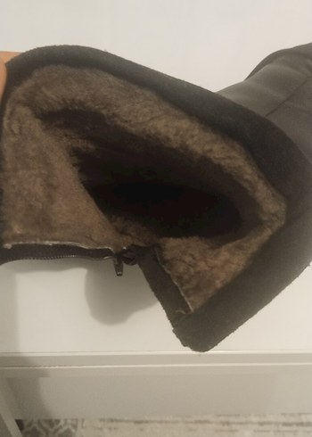 Siyah Süet Topuklu Kadın Bot - Görsel 7