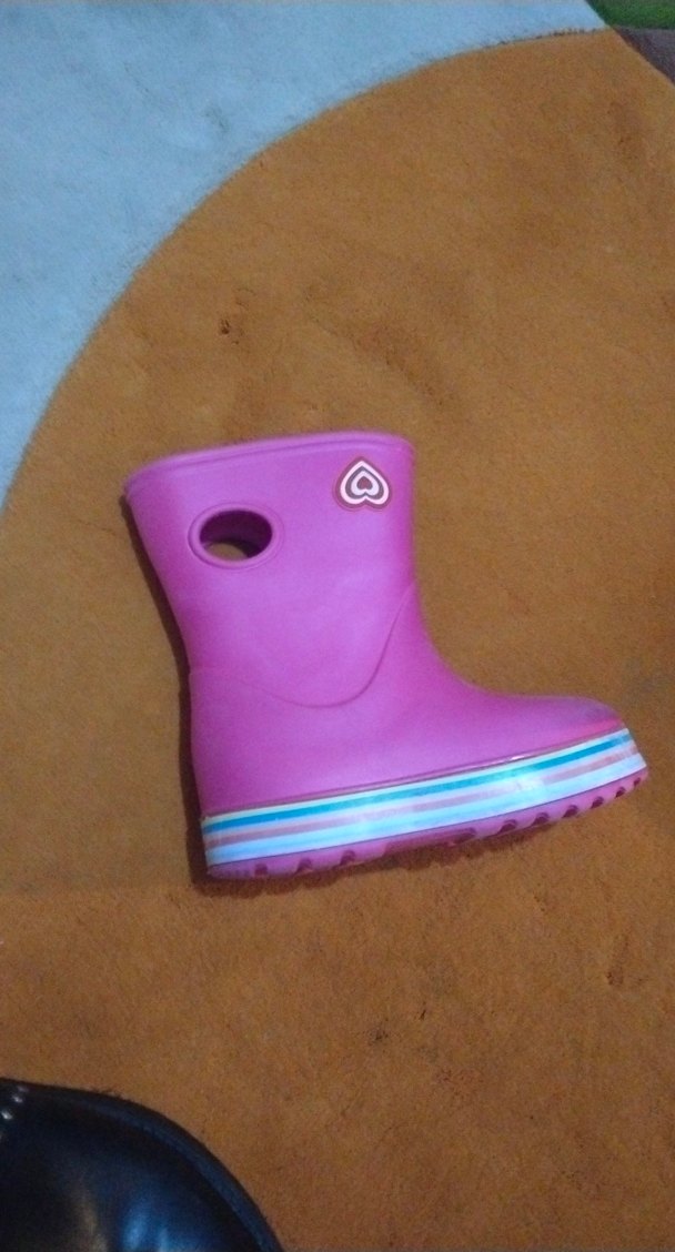 Pembe Kız Çocukları Lastik Çizme - Görsel 4