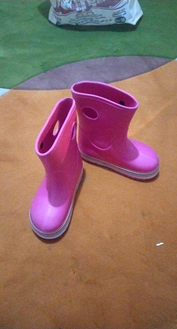 Pembe Kız Çocukları Lastik Çizme - Görsel 2