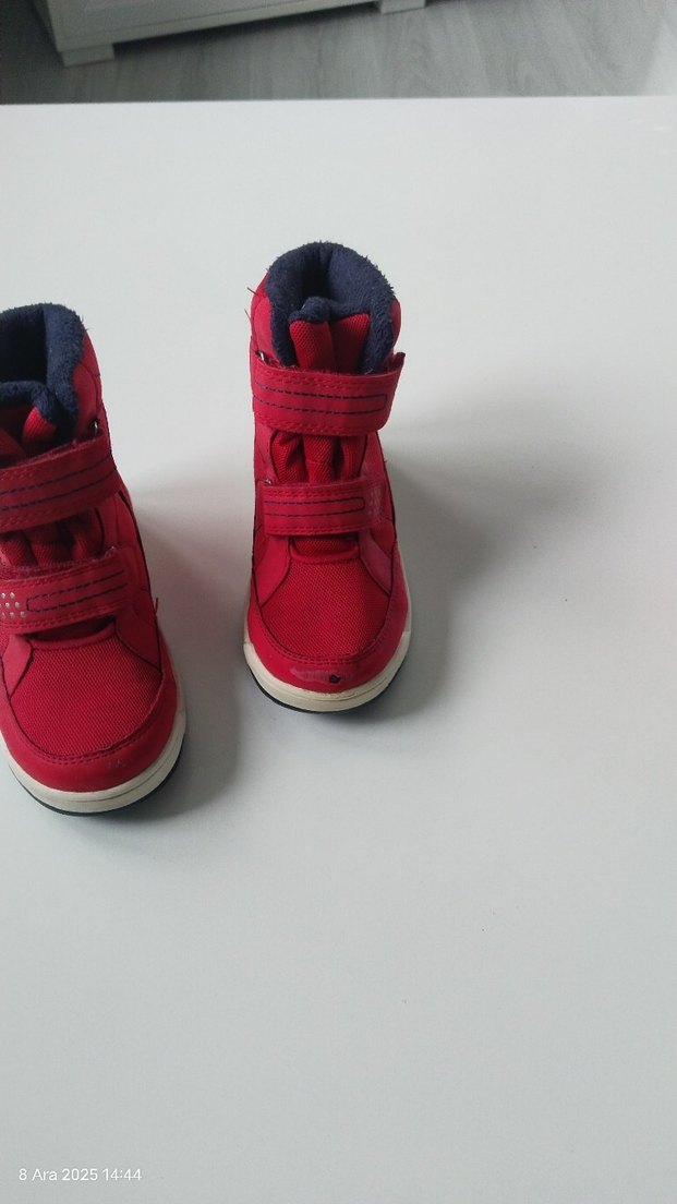 Kırmızı Erkek Çocuk Botu Velcro - Görsel 4