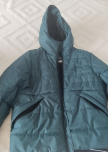 Fermuarlı Kapüşonlu mont - Görsel 4