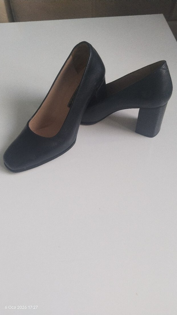 Klasik Siyah Topuklu Kadın Stiletto - Görsel 5